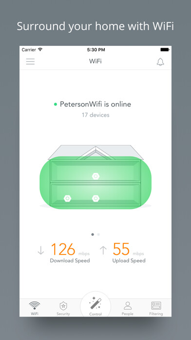 Emulate iPhone app Luma - Surround Wifi using MyAndroid