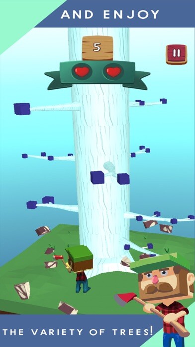 Emulate iPhone app Lumber Trouble using MyAndroid