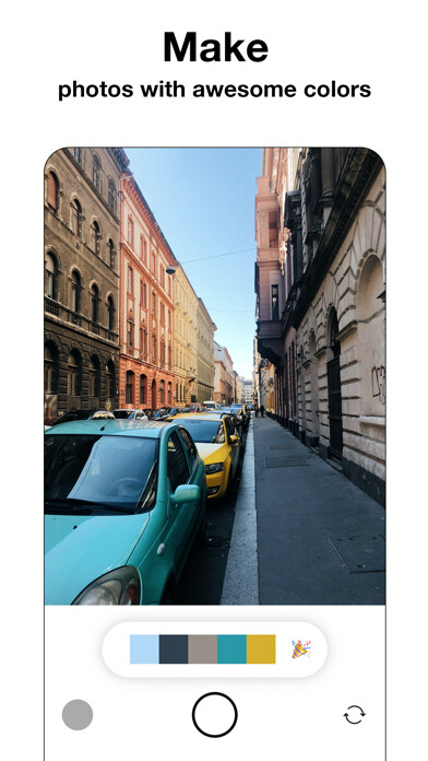 Emulate iPhone app Lumic - Color Palette Camera using MyAndroid