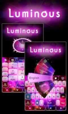 Emulate Android APK Luminous GO Keyboard Theme