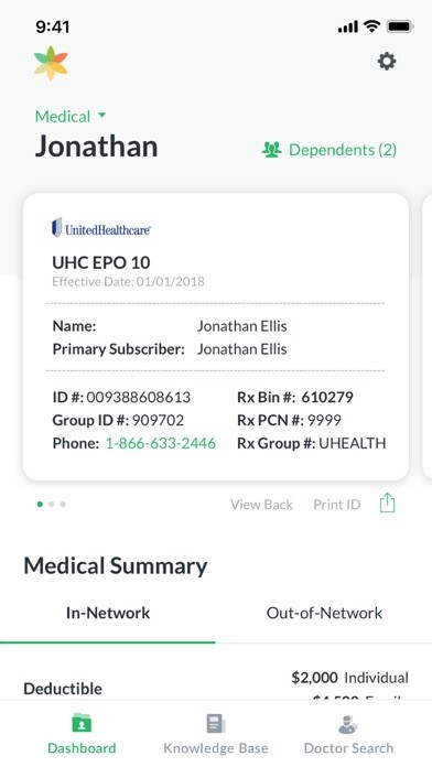 Emulate iPhone app Lumity Employee Benefits using MyAndroid