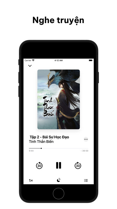 Emulate iPhone app Luna: Nghe Truyện, Tiểu Thuyết using MyAndroid