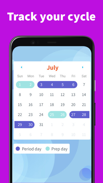 Emulate iPhone app Luna Period Tracker For Teens using MyAndroid
