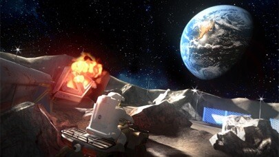 Emulate iPhone app Lunar Parking - Astro Space Driver using MyAndroid