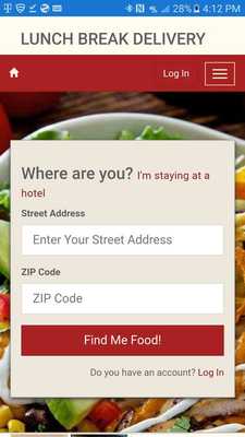 Emulate Android APK Lunch Break Food Delivery Emulate Android APK Lunch Break Food Delivery