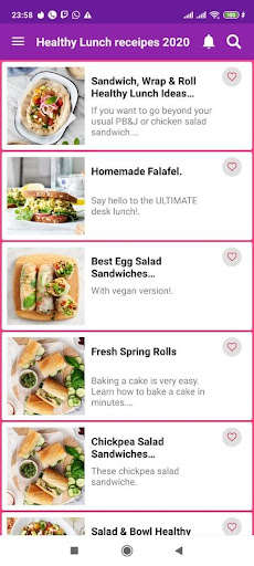 Run android online APK Lunch Recipes : Simple, quick and healthy from MyAndroid or emulate Lunch Recipes : Simple, quick and healthy using MyAndroid