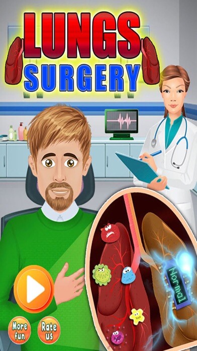 Emulate iPhone app Lung Surgery Doctor - Hospital Game using MyAndroid Emulate iPhone app Lung Surgery Doctor - Hospital Game using MyAndroid