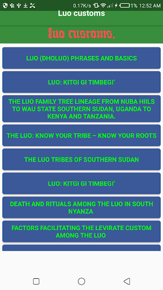 Run android online APK Luo  traditional customs from MyAndroid or emulate Luo  traditional customs using MyAndroid