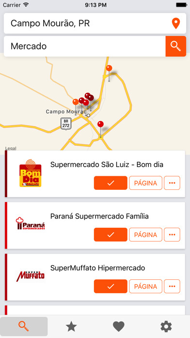 Emulate iPhone app LUPA - Promoções e Ofertas using MyAndroid