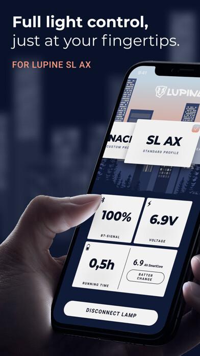 Emulate iPhone app Lupine Light Control SL AX using MyAndroid Emulate iPhone app Lupine Light Control SL AX using MyAndroid