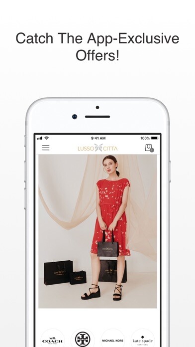 Emulate iPhone app LussoCitta Boutique using MyAndroid