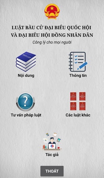 Run android online APK Luật Bầu Cử Đại Biểu Quốc Hội - Hội Đồng Nhân Dân from MyAndroid or emulate Luật Bầu Cử Đại Biểu Quốc Hội - Hội Đồng Nhân Dân using MyAndroid