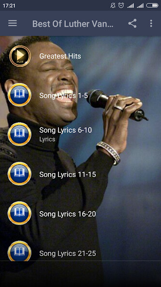 Run android online APK Luther Vandross Songs Lyrics from MyAndroid or emulate Luther Vandross Songs Lyrics using MyAndroid Run android online APK Luther Vandross Songs Lyrics from MyAndroid or emulate Luther Vandross Songs Lyrics using MyAndroid
