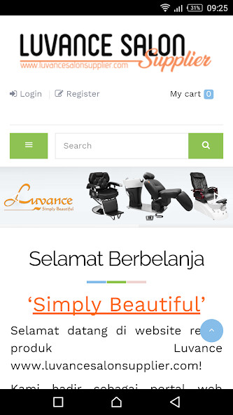 Run android online APK Luvance Salon Supplier from MyAndroid or emulate Luvance Salon Supplier using MyAndroid