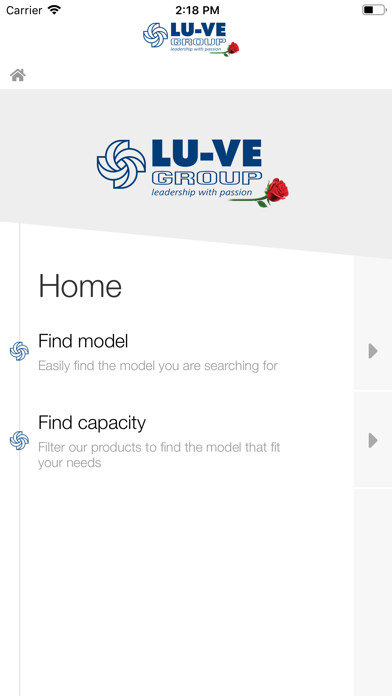 Emulate iPhone app LU-VE Group e-CATALOGUE using MyAndroid