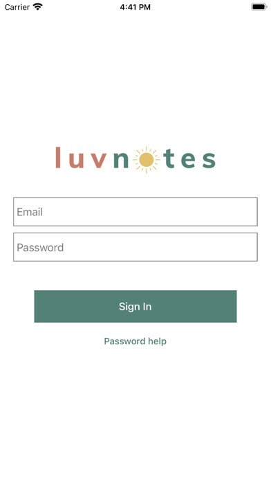 Emulate iPhone app LuvNotes using MyAndroid
