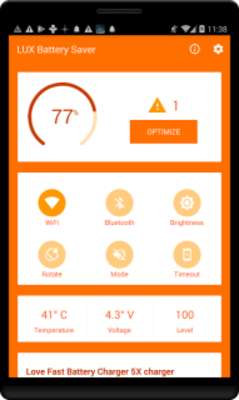 Emulate Android APK LUX Battery Saver