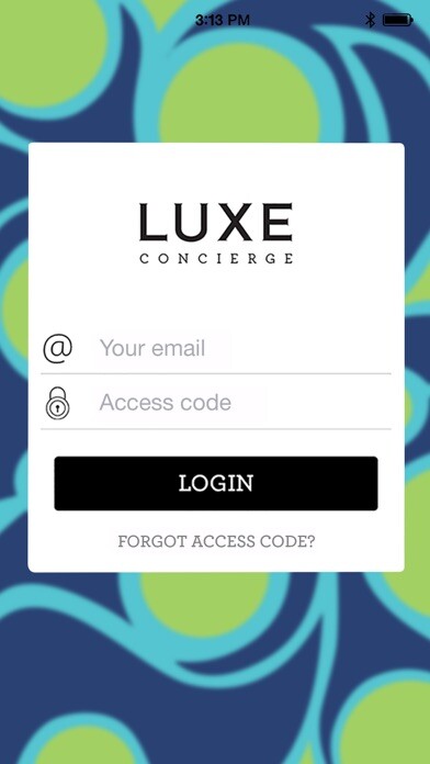 Emulate iPhone app LUXE Concierge using MyAndroid