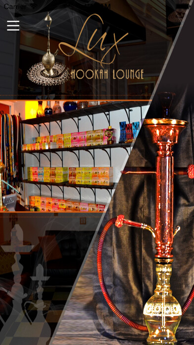Emulate iPhone app Lux Hookah Lounge using MyAndroid
