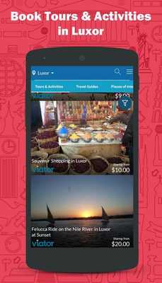 Emulate Android APK Luxor Temple Thebes Egypt Tour