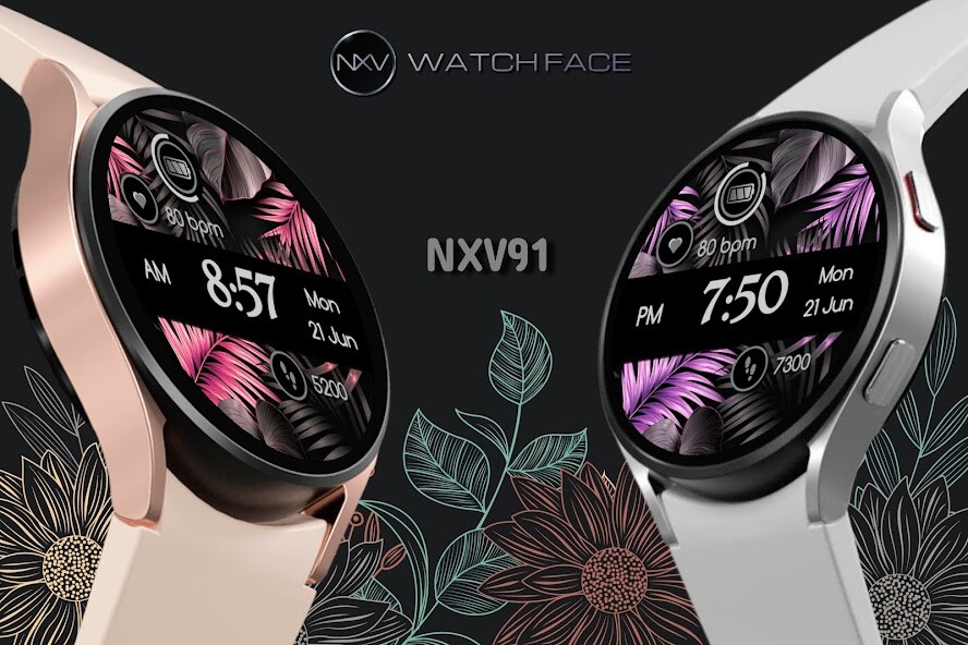 Run android online APK Luxury Elegant Watchface NXV91 from MyAndroid or emulate Luxury Elegant Watchface NXV91 using MyAndroid