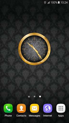 Emulate Android APK Luxury Gold Clock Widget