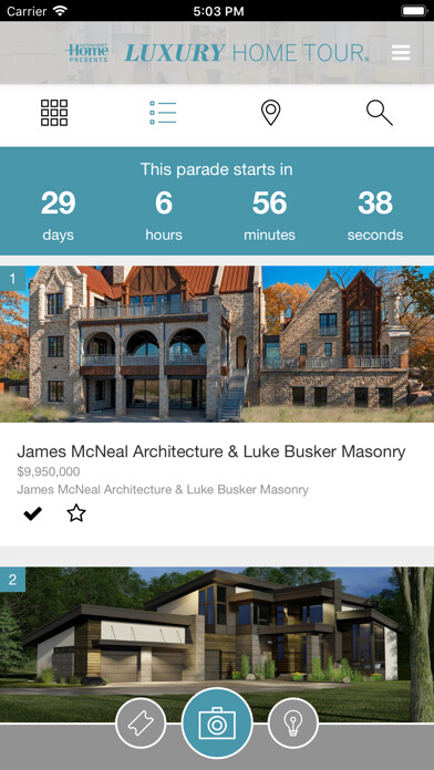 Emulate iPhone app Luxury Home Tour using MyAndroid