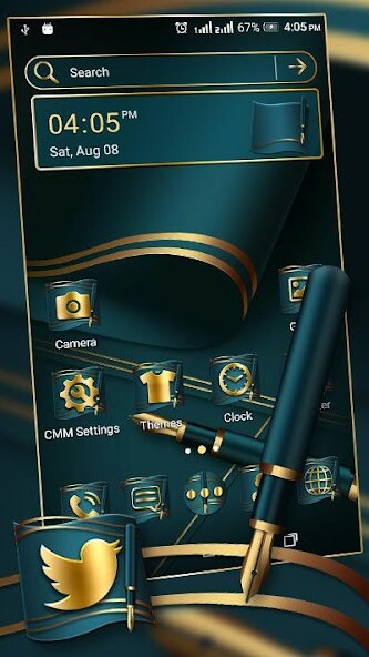 Run android online APK Luxury Pen Launcher Theme from MyAndroid or emulate Luxury Pen Launcher Theme using MyAndroid