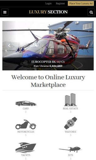 Run android online APK Luxury Section from MyAndroid or emulate Luxury Section using MyAndroid