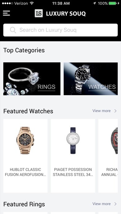 Emulate iPhone app Luxury Souq using MyAndroid