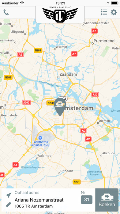 Emulate iPhone app Luxury Taxi Limo using MyAndroid