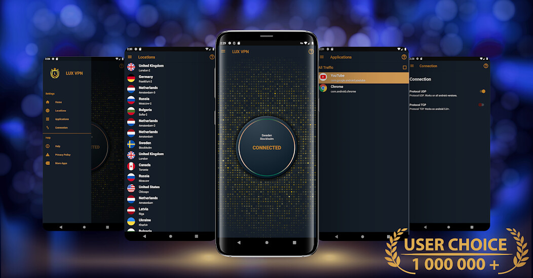 Run android online APK LUX VPN - Unlimited Fast Safe from MyAndroid or emulate LUX VPN - Unlimited Fast Safe using MyAndroid