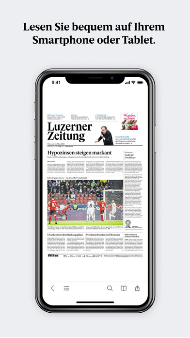 Emulate iPhone app Luzerner Zeitung E-Paper using MyAndroid Emulate iPhone app Luzerner Zeitung E-Paper using MyAndroid