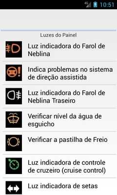 Emulate Android APK Luzes do Painel