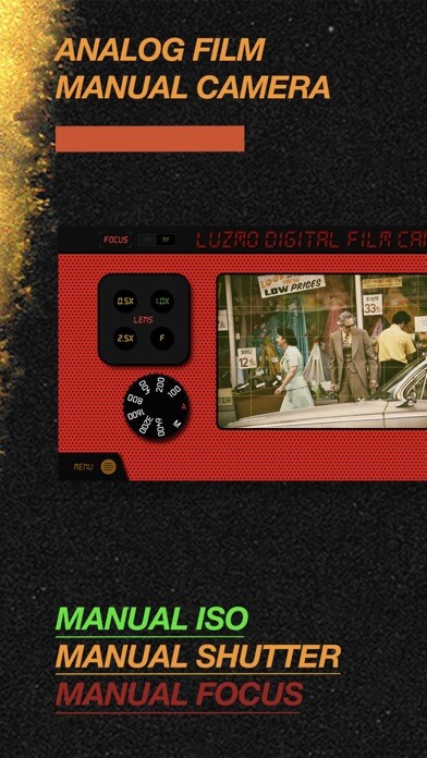Emulate iPhone app LUZMO - 35mm Retro Film Camera using MyAndroid