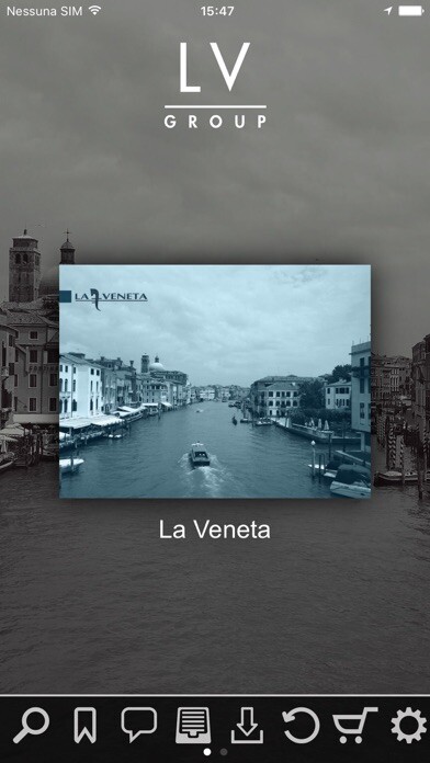 Emulate iPhone app LV - La Veneta Group using MyAndroid