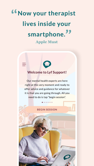 Emulate iPhone app Lyf Support - We Got You using MyAndroid