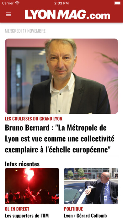 Emulate iPhone app Lyonmag using MyAndroid Emulate iPhone app Lyonmag using MyAndroid