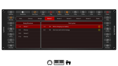 Emulate iPhone app Lyricist using MyAndroid