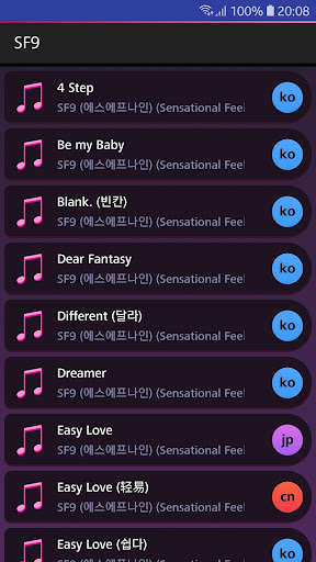 Run android online APK Lyrics for SF9 from MyAndroid or emulate Lyrics for SF9 using MyAndroid