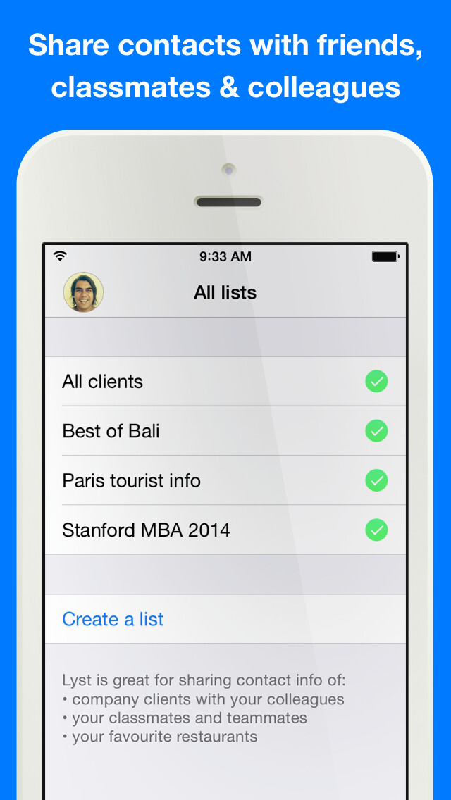 Emulate iPhone app Lyst - Contacts sharing using MyAndroid Emulate iPhone app Lyst - Contacts sharing using MyAndroid