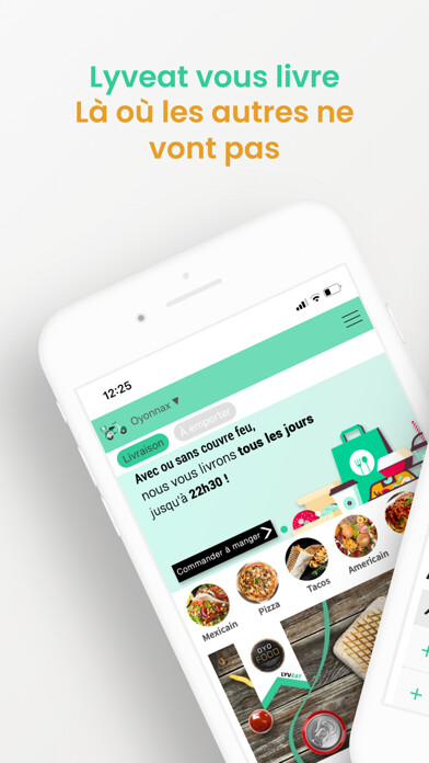 Emulate iPhone app Lyveat : Livraison de repas using MyAndroid Emulate iPhone app Lyveat : Livraison de repas using MyAndroid