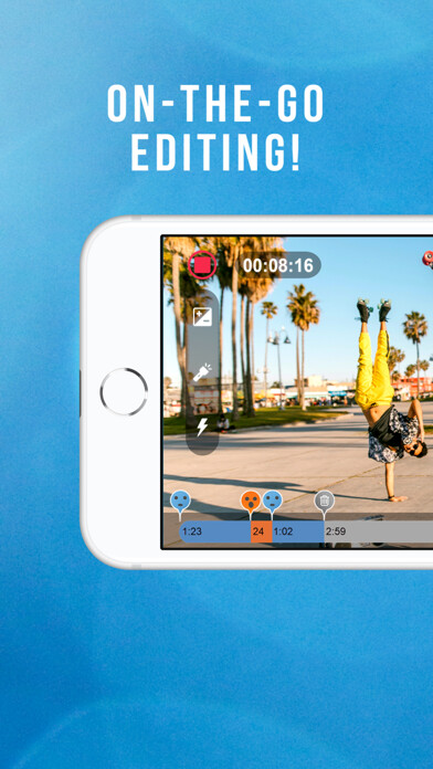 Emulate iPhone app LyvEdit: Edit While Recording using MyAndroid