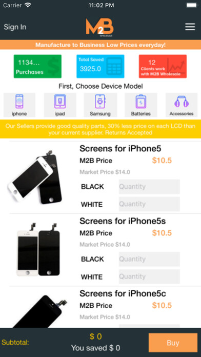 Emulate iPhone app M2BWholesale using MyAndroid Emulate iPhone app M2BWholesale using MyAndroid