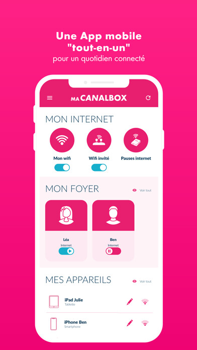 Emulate iPhone app Ma CANALBOX using MyAndroid
