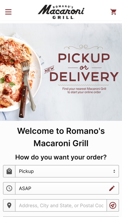 Emulate iPhone app Macaroni Grill Ordering using MyAndroid Emulate iPhone app Macaroni Grill Ordering using MyAndroid