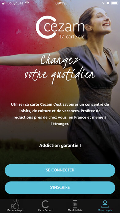 Emulate iPhone app Ma Carte Cezam using MyAndroid
