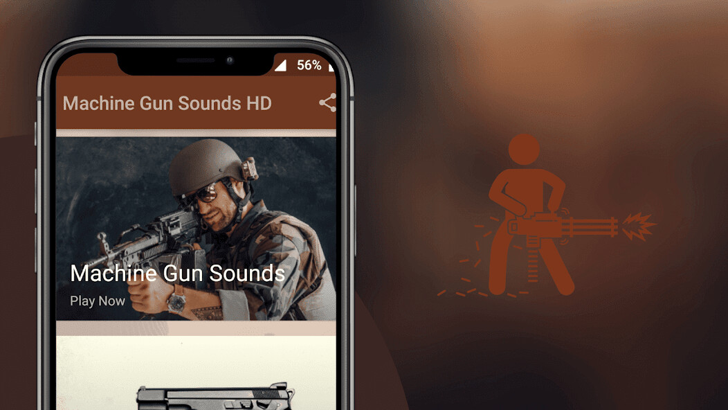 Run android online APK Machine Gun Rifle Sounds - Real Gun Sound App from MyAndroid or emulate Machine Gun Rifle Sounds - Real Gun Sound App using MyAndroid