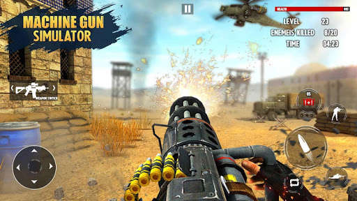 Run android online APK Machine Gun Simulation Guns Shooting Simulator WW2 from MyAndroid or emulate Machine Gun Simulation Guns Shooting Simulator WW2 using MyAndroid