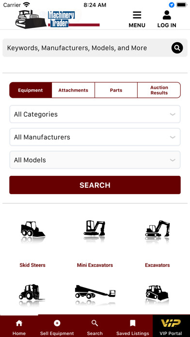 Emulate iPhone app Machinery Trader using MyAndroid